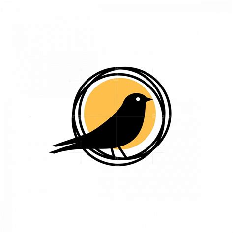 Bird and Nest Icon Logo in 2021 | Nest logo, Shop logo design, Logo sewing