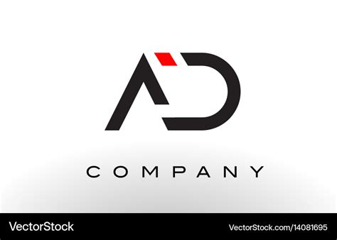 Ad logo letter design Royalty Free Vector Image