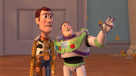 Woody and Buzz Lightyear Everywhere Widescreen Meme Template - Piñata Farms - The best meme ...