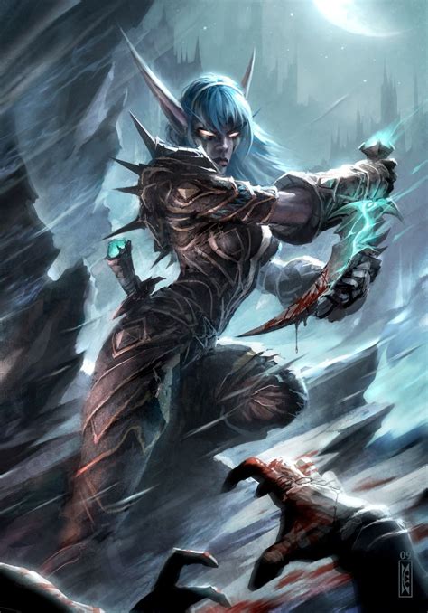 Night Elf Rogue | Warcraft art, World of warcraft, Hearthstone artwork