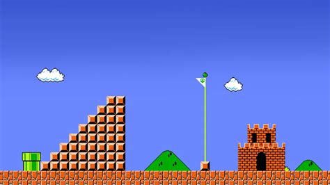 Mario Bros End of Level, Mario, Bros, End, Level (2560x1024) - Desktop ...