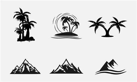 Beach Silhouette Vector Art, Icons, and Graphics for Free Download