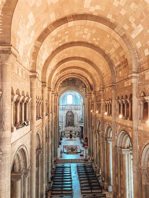 Inside the stunning Lisbon Cathedral, the oldest in the city