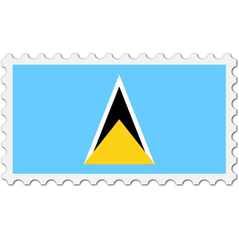 Stamp Saint Lucia Flag | Free SVG