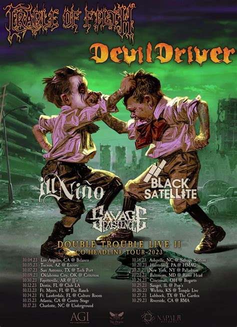 Event Cradle Of Filth + DevilDriver - 22/10/2023 - Baltimore - Rams Head Live! - United States