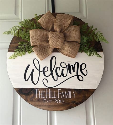 Beautifying Your Home With Wooden Welcome Signs For Your Front Door - Wooden Home