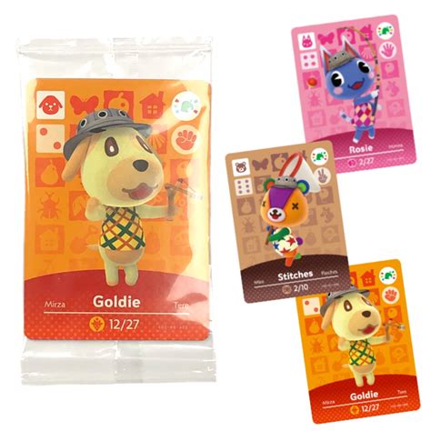 Animal Crossing amiibo Card 3pk - Rosie, Goldie, & Stitches - Walmart.com