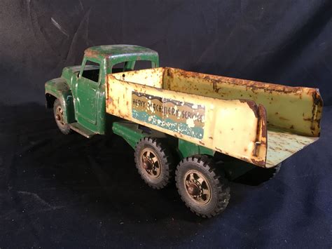 BUDDY L VINTAGE METAL TOY TRUCK, HEAVY MACHINERY SERIES, 20'' LONG ...