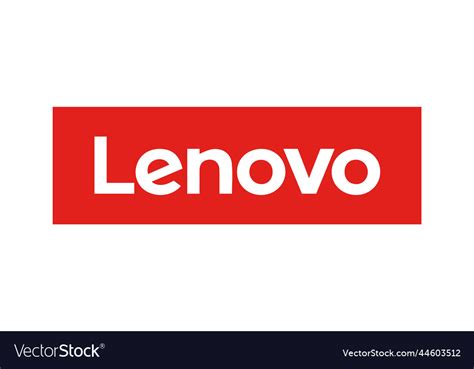 Lenovo company logotype Royalty Free Vector Image