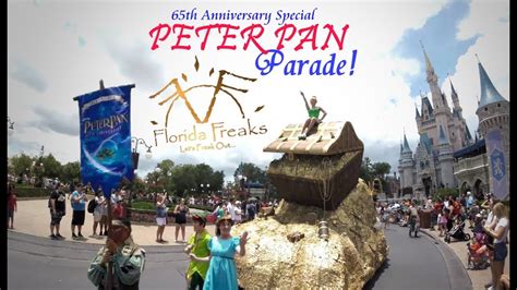 RARE! PETER PAN PARADE at Disney's Magic Kingdom! 65th Anniversary Special! - YouTube