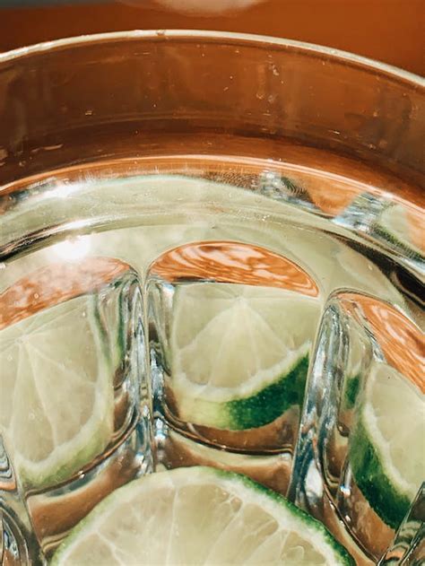 Slice Of Lime In Water · Free Stock Photo