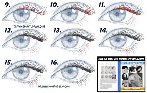 How To Draw Eyelashes: 11 Steps - Pedalaman