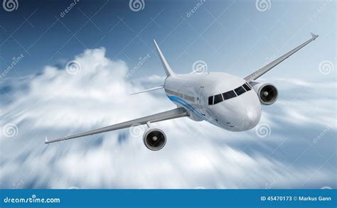 Airplane speed stock illustration. Illustration of blur - 45470173