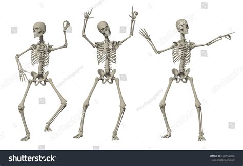 3d Happy Dancing Skeleton Holloween Stock Illustration 140852026 ...