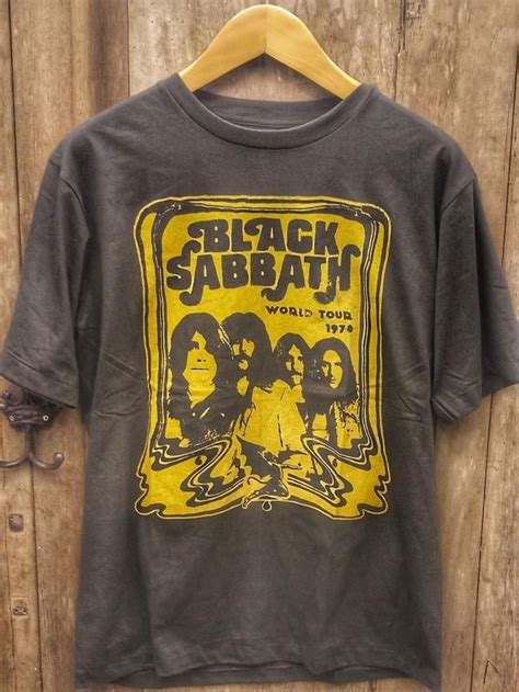 Echoes of History: Black Sabbath World Tour 1970 Vintage Re-Print t shirt | Vintage band t ...