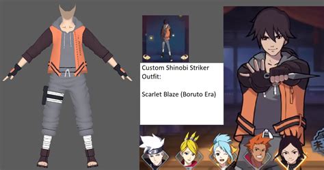 Custom Shinobi Striker Outfit - Scarlet Blaze (P3) by ChakraWarrior2012 on DeviantArt