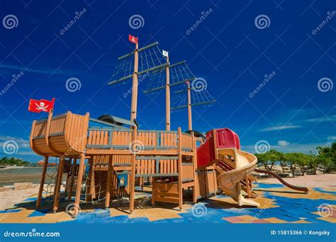 Pirate Ship In Playground Royalty Free Stock Image - Image: 15815366