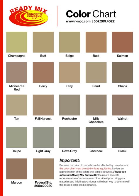 Quikrete Concrete Stain Colors Chart - Image to u