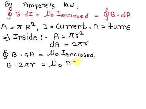 SOLVED: Find the vector potential A of an infinite solenoid with n turns per unit length, radius ...