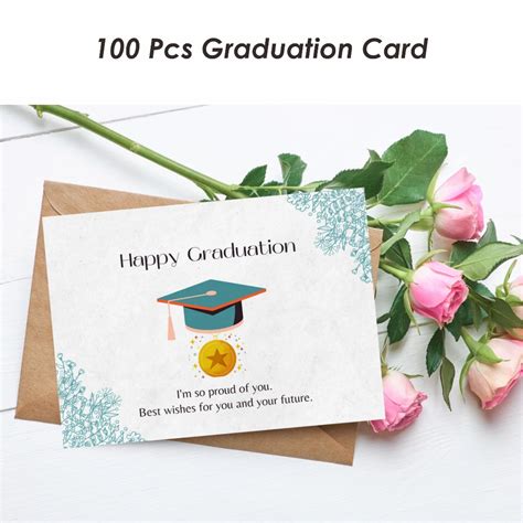 (100Pcs) Happy Graduation Card/Happy Graduation Card/Graduation ...