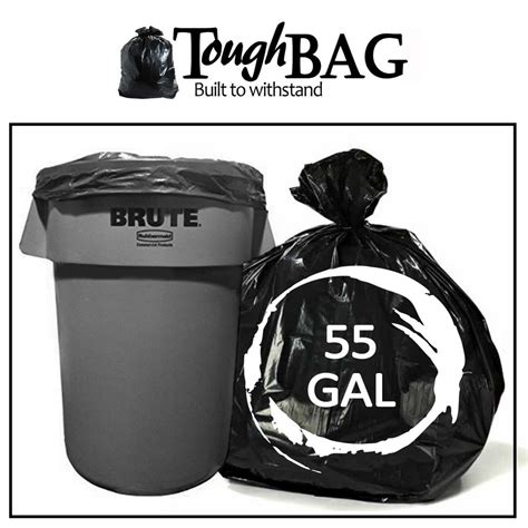 ToughBag Trash Bags, For 55 Gallon, 50 Count - Walmart.com - Walmart.com