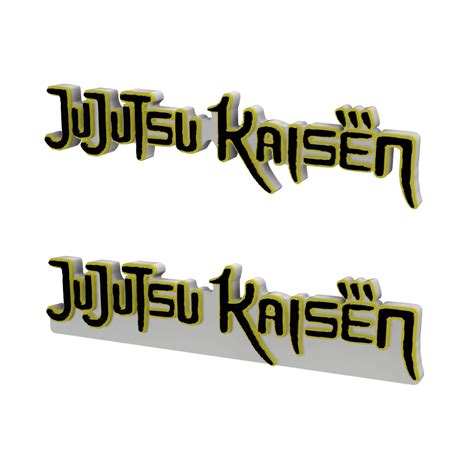 STL file 3D MULTICOLOR LOGO/SIGN - Jujutsu Kaisen (2 Variations)・Model to download and 3D print ...