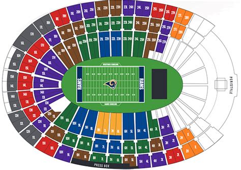 Rams Stadium Seating Chart | amulette