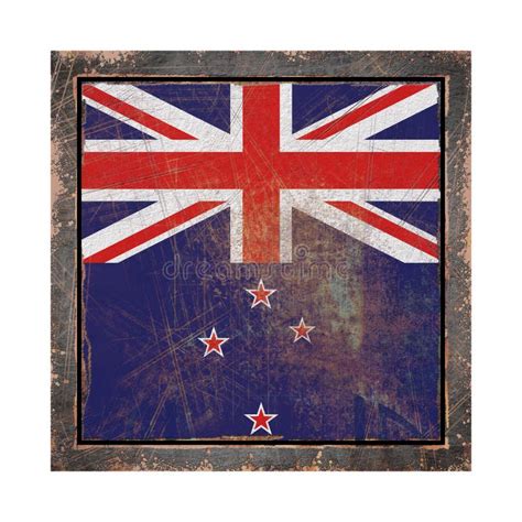 Old New Zealand flag stock illustration. Illustration of flag - 111465812