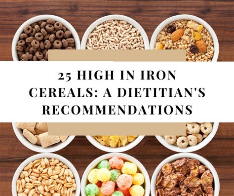 Top 25 High in Iron Cereals: A Dietitian's Recommendations