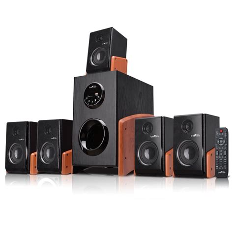 RefurbishedbeFree Sound 5.1 Channel Surround Sound Bluetooth Speaker System Wood - Walmart.com