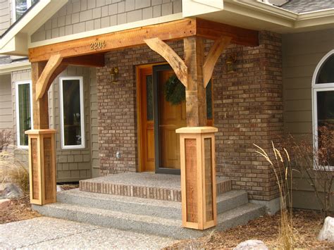 Cedar Wrapped Front Porch Columns — Randolph Indoor and Outdoor Design