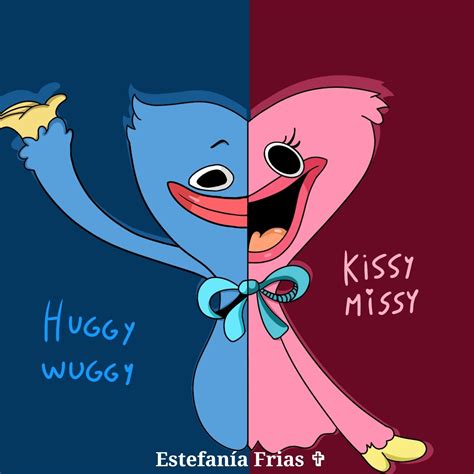 Huggy Wuggy y Kissy Missy | Графические постеры, Милые рисунки, Рисунки