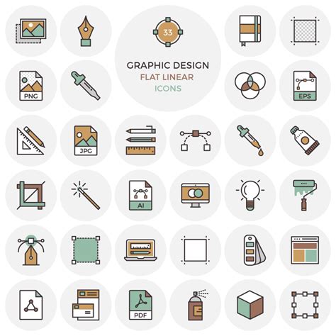 33 Free Flat Graphic Design Icons | Inspirationfeed