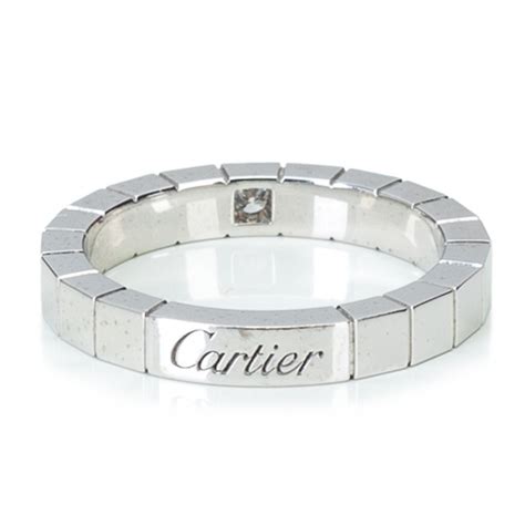 Cartier Vintage - Diamond Lanieres Ring - Cartier Ring in White Gold and Diamonds - Luxury High ...