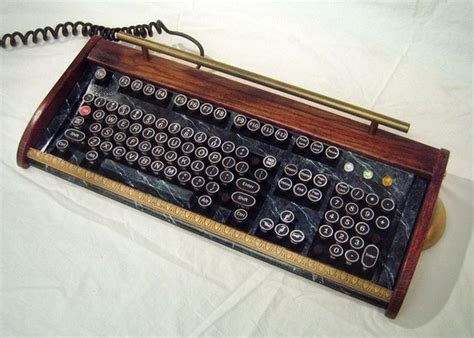 Antique looking -IBM Clicky Keyboard-Victorian Steampunk Styling ...