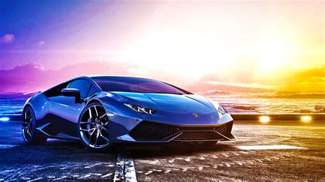 Blue Lamborghini Huracan Wallpaper