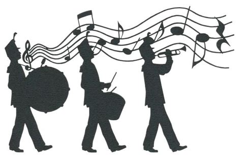 Marching Band Silhouette Vector at Vectorified.com | Collection of Marching Band Silhouette ...