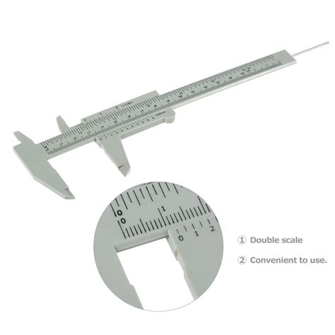 Double Scale Sliding Gauge Eyebeow Ruler Tattoo Eyebrow Tattoo Measuring Ruler Caliper Measure ...