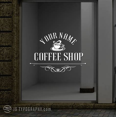 Storefront Window Decals Custom Window Decals Custom Coffee - Etsy