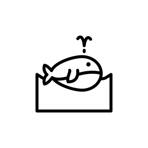 Whale, ocean vector icon 22582019 Vector Art at Vecteezy