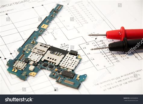 Electronic Schematics Circuit Board Tester Probes Stock Photo 464566844 | Shutterstock