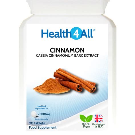 Cinnamon 2000mg Tablets | Health4All