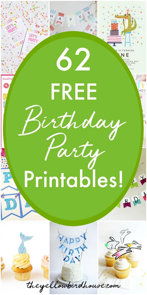 Happy Birthday Cake Banner Printable - Kids Birthday Party