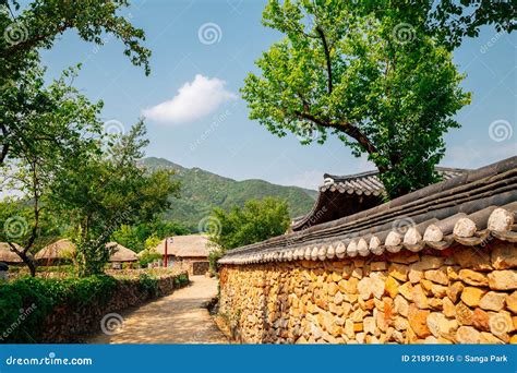 Naganeupseong Nagan Folk Village in Suncheon, Korea Stock Photo - Image ...