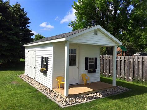 Shed with Porches | Quality Cabin-Style Sheds for Sale in ND, MN, SD, IA