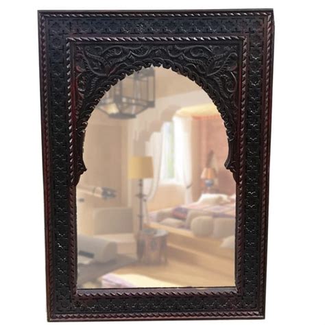 Wooden Moroccan Mirror (Arch) - La Casa Bella