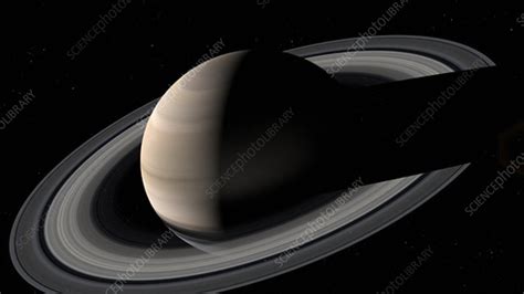 Saturn's rings, animation - Stock Video Clip - K005/7569 - Science ...