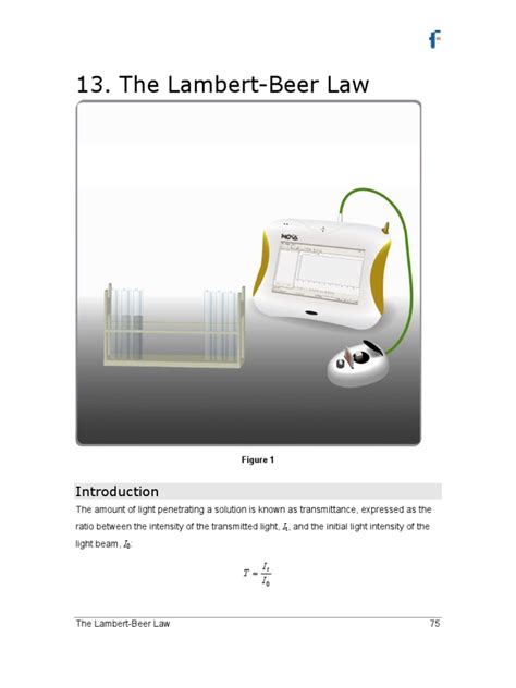 Lambert Beer Law | Atomic | Scientific Method