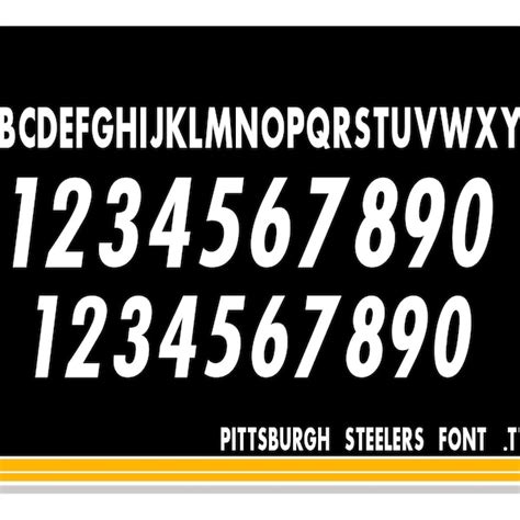 Steelers Fonts - Etsy Canada