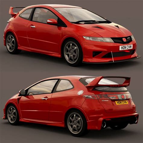 3D honda civic type r mugen 2010 model - TurboSquid 2041638